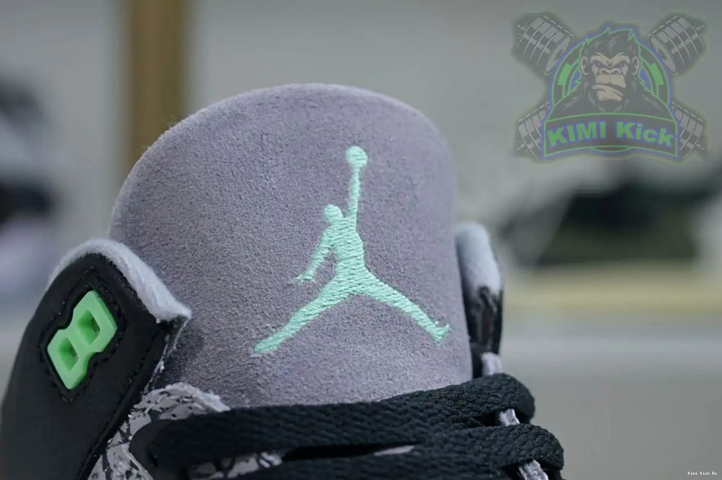 Glow Jordan 3 Green Kimikick Air 0820